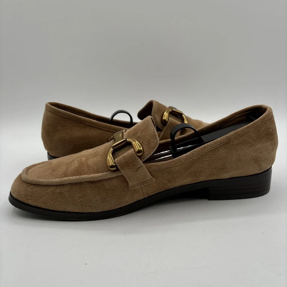 BIBI LOU Loafers Suede Women's EU 40 US 9.5 Brown Anthropologie Shoes